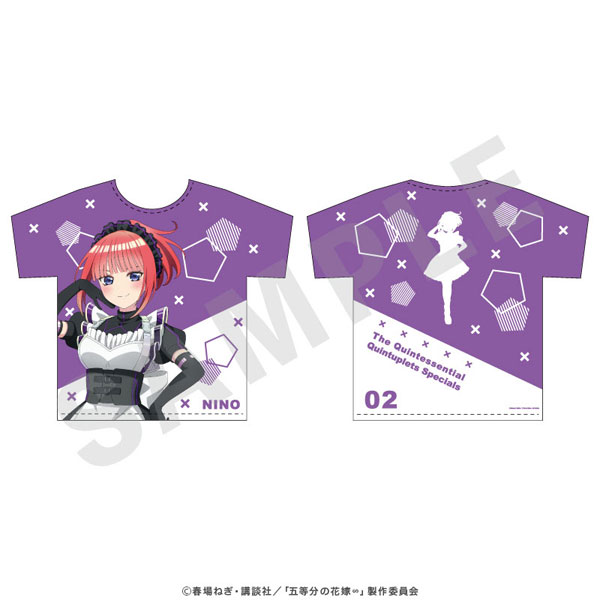 「五等分の花嫁∽」フルグラフィックTシャツ 中野二乃[coly]