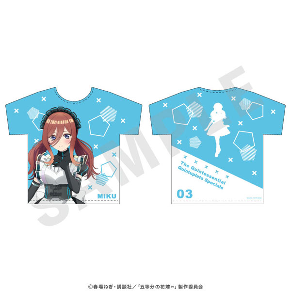 「五等分の花嫁∽」フルグラフィックTシャツ 中野三玖[coly]