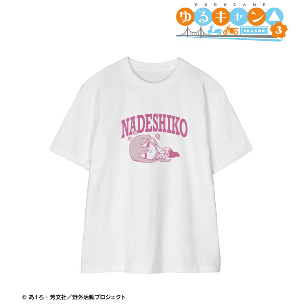 ゆるキャン△ SEASON3 各務原なでしこ ちびころ Tシャツ メンズ XL[アルマビアンカ]