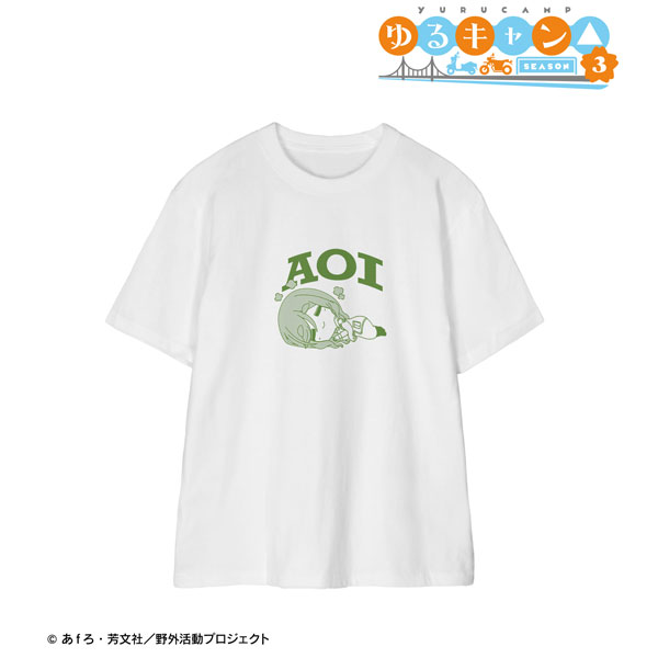 ゆるキャン△ SEASON3 犬山あおい ちびころ Tシャツ メンズ S[アルマビアンカ]