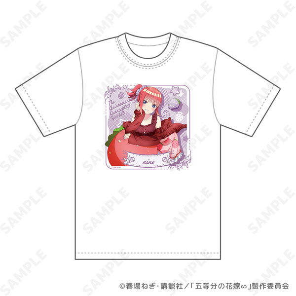 TVスペシャルアニメ「五等分の花嫁∽」 いちごルームウェア Tシャツ 2.二乃 M[ディ・テクノ]