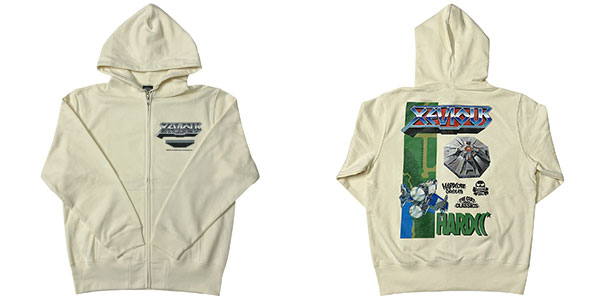■廃盤 ハードコアチョコレート ゼビウス ZIPパーカ (Мサイズ)※タグ付き ゼビウス ZIPパーカ(バキュラ・ナチュラル) M[ハードコアチョコレート