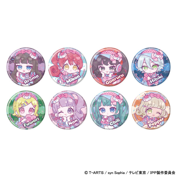 ホログラム缶バッジ(57mm)「プリパラ」03/ミニキャライラスト 8個入りBOX[A3]