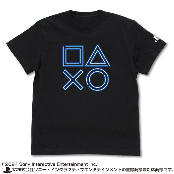 プレイステーション Tシャツ for PlayStation Shapes Neon Ver./BLACK-S[コスパ]