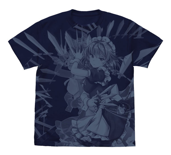 東方LostWord 十六夜咲夜 オールプリントTシャツ/NAVY-S[コスパ]