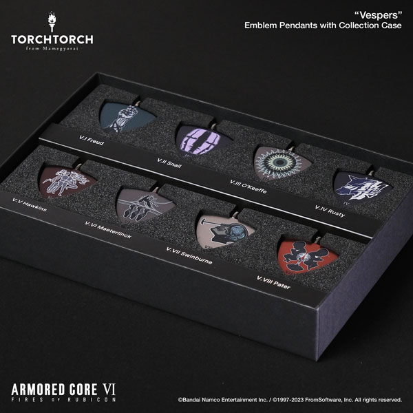 ARMORED CORE VI FIRES OF RUBICON × TORCH TORCH/ ヴェスパー部隊 エンブレムペンダント ケース付 8種セット[TORCH TORCH]