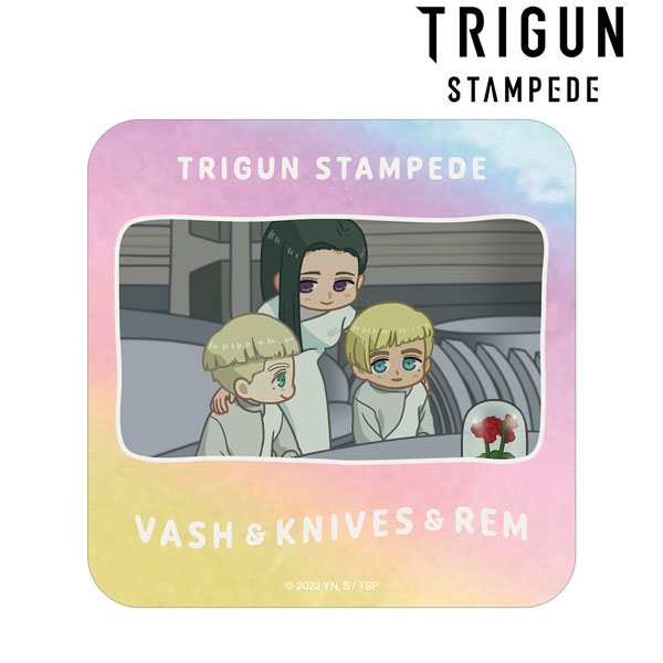 TVアニメ「TRIGUN STAMPEDE」 ヴァッシュ＆ナイヴズ＆レム ゆるコマ オーロラステッカー[アルマビアンカ]