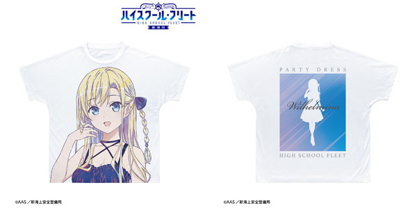 劇場版 ハイスクール・フリート ヴィルヘルミーナ ドレス Ani-Art clear label 第2弾 フルグラフィックTシャツ  M[アルマビアンカ]《０２月予約》