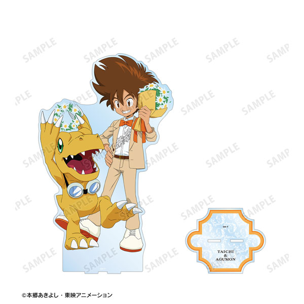 デジモンアドベンチャー 描き下ろし 八神太一＆アグモン 25th Anniversary ver. 特大アクリルスタンド[アルマビアンカ]