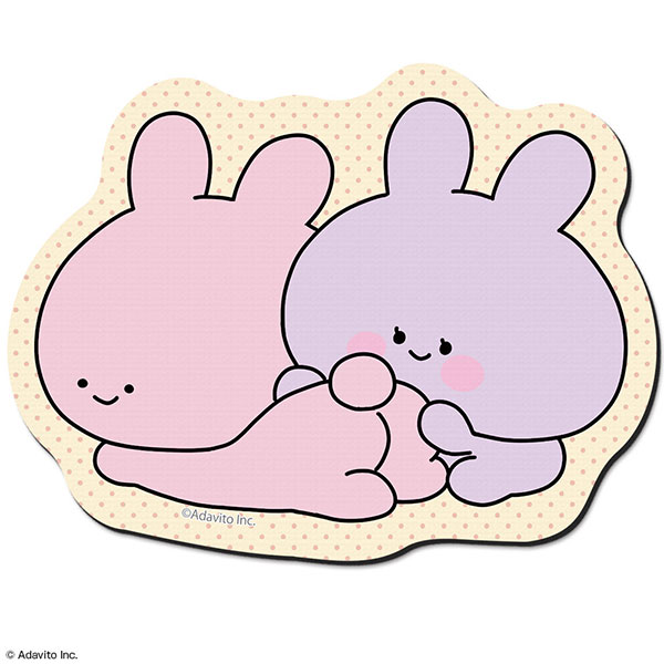 あさみみちゃん ラバーマウスパッド デザイン02(あさみみちゃん＆あね