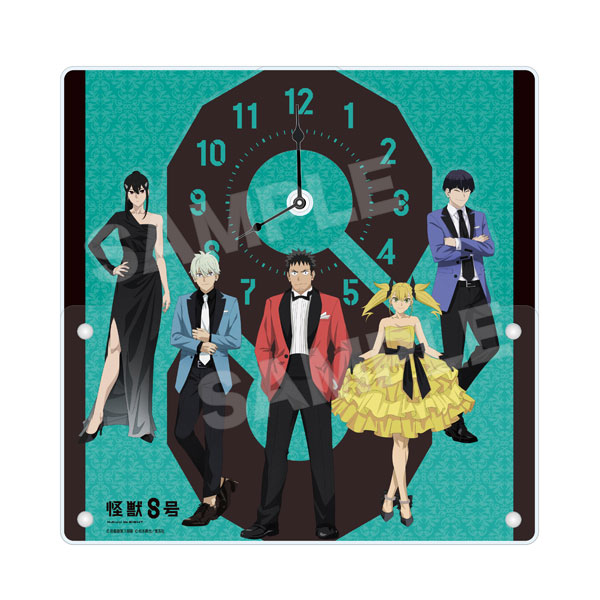 怪獣8号 アクリル時計 /01 集合(ドレスコードver.) | j-hobby