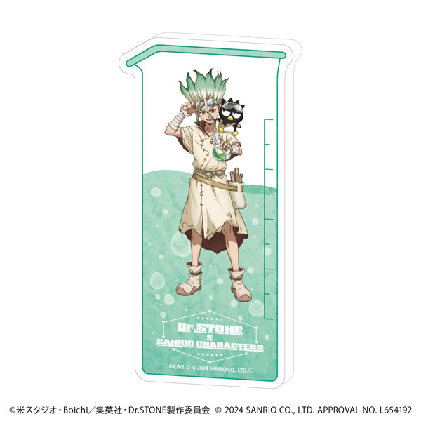 コレクションボトル「Dr.STONE×サンリオキャラクターズ」12/千空×バッドばつ丸(コラボイラスト)[A3]