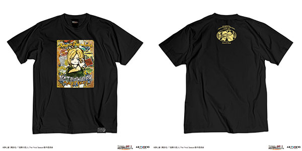 TVアニメ『進撃の巨人』The Final Season ウォールアートTシャツ(アニ) ディープブラック XXL[AIR TWOKYO]《在庫切れ》
