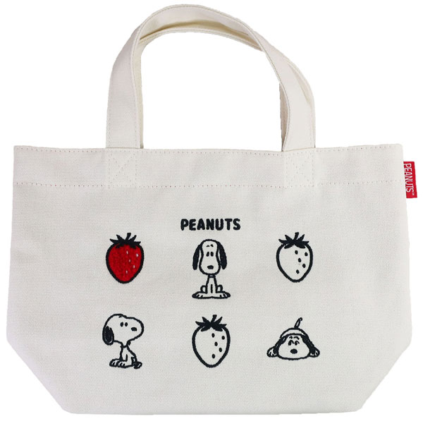 PEANUTS SN イチゴ ミニトート[ナカジマコーポレーション]