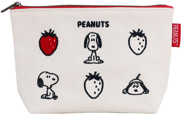 PEANUTS SN イチゴ 化粧ポーチ[ナカジマコーポレーション]