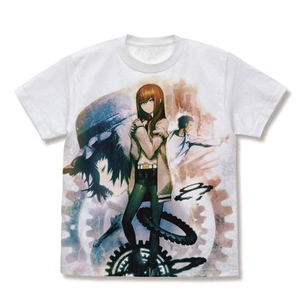 STEINS；GATE 牧瀬紅莉栖 フルグラフィックTシャツ/WHITE-M[コスパ]