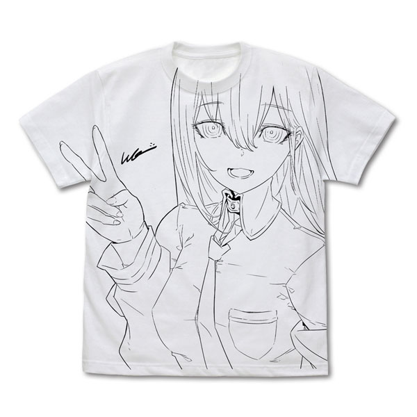 STEINS；GATE 描き下ろし 牧瀬紅莉栖 オールプリントTシャツ huke Ver./WHITE-L[コスパ]