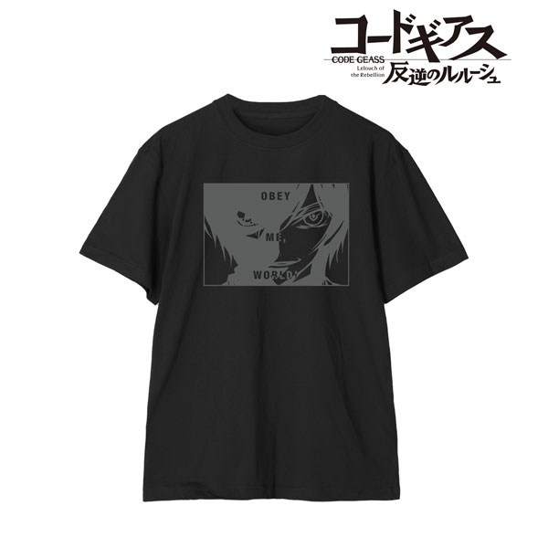 コードギアス 反逆のルルーシュ 「世界よ、我に従え！」 リフレクタープリントTシャツ メンズ S[アルマビアンカ]