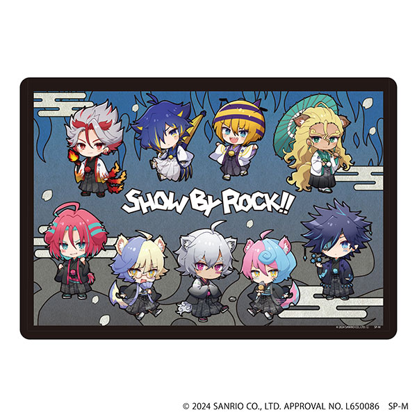 キャラクリアケース「SHOW BY ROCK！！」46/和服ver. 集合デザイン(ミニキャライラスト)[A3]