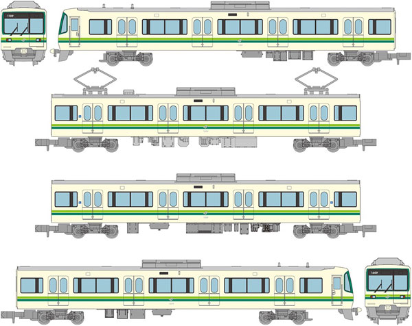 鉄道コレクション 仙台市交通局1000N系南北線4両セットB[トミーテック]