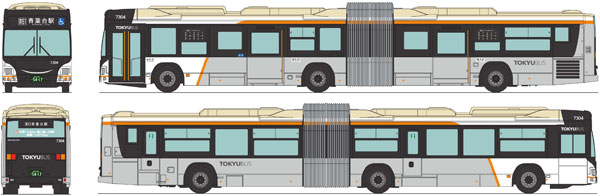 ザ・バスコレクション 東急バスタンデムライナー7304号車[トミーテック]