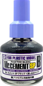 Mr.セメントSPブラック 〈流し込みタイプ〉[GSIクレオス]《発売済・在庫品》