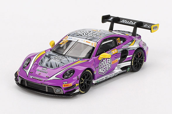 1/64 ポルシェ 911 GT3 R FIA GT ワールドカップ 70周年 2023 #27 マカオグランプリ HubAuto Racing(左ハンドル)[MINI GT]