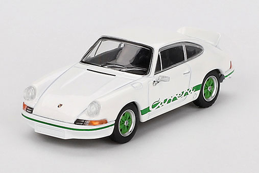 1/64 ポルシェ 911 カレラ RS 2.7 グランプリホワイト/グリーンリバリー(左ハンドル)[MINI GT]