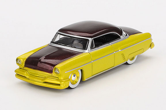 1/64 リンカーン カプリ ホットロッド 1954 ライムイエロー(左ハンドル)[MINI GT]