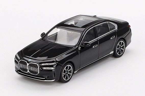 1/64 BMW i7 eDrive50 ブラックサファイア (左ハンドル)[MINI GT]《１０月予約》