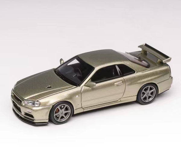 1/64 日産 スカイライン GT-R (R34) V Spec II ミレニアムジェイド[MOTORHELIX]