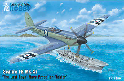 1/72 英・スーパーマリン・シーファイアFR Mk.47艦上戦闘機 プラモデル