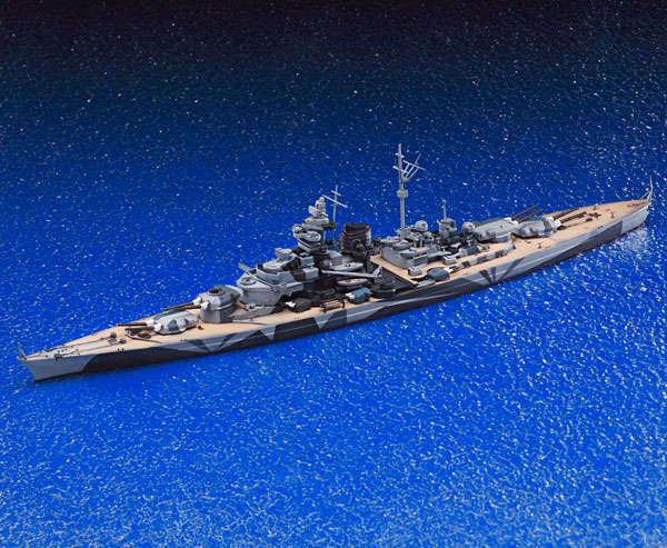 1/700 ウォーターライン No.619 ドイツ海軍 戦艦 ティルピッツ プラモデル[アオシマ]