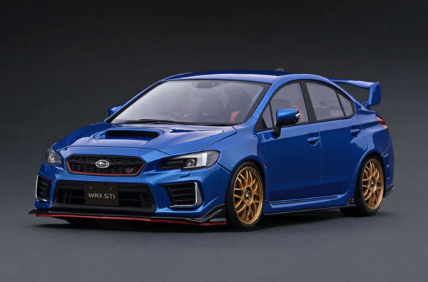 1/18 SUBARU WRX (CBA-VAB) STI Blue Metallic[イグニッションモデル]