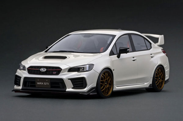 1/18 SUBARU WRX (CBA-VAB) STI Pearl White[イグニッションモデル]