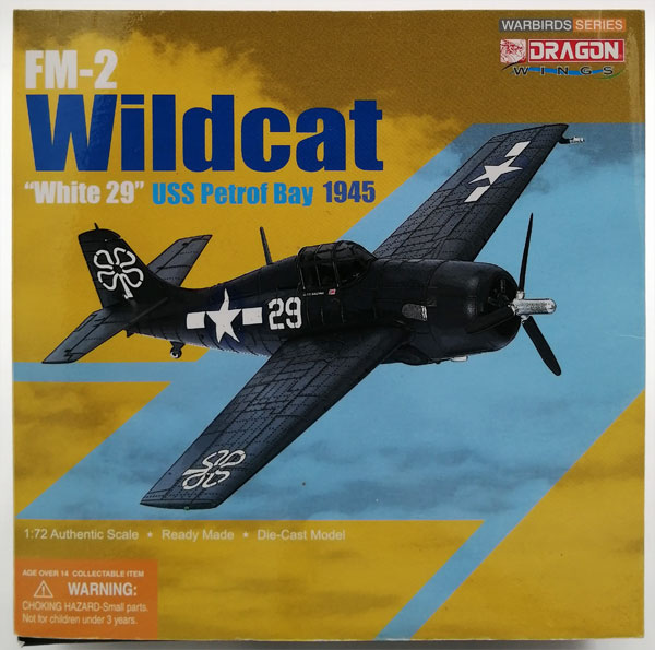 【中古】1/72 WARBIRD SERIES FM-2 ワイルドキャット USS ペトロフ ベイ 1945[ドラゴンモデル]