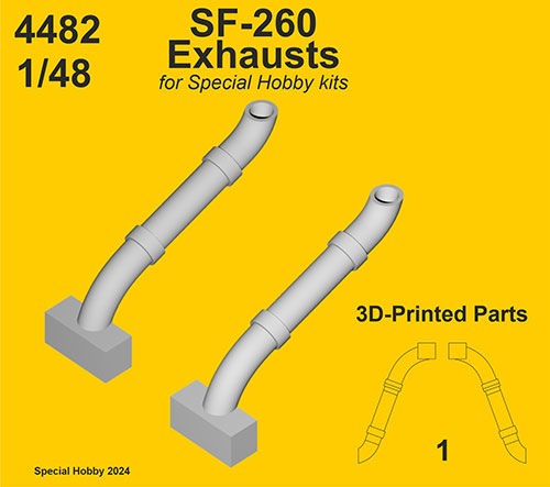 1/48 SIAI-マルケッティSF-260用排気管・スペシャルホビー[CMK]
