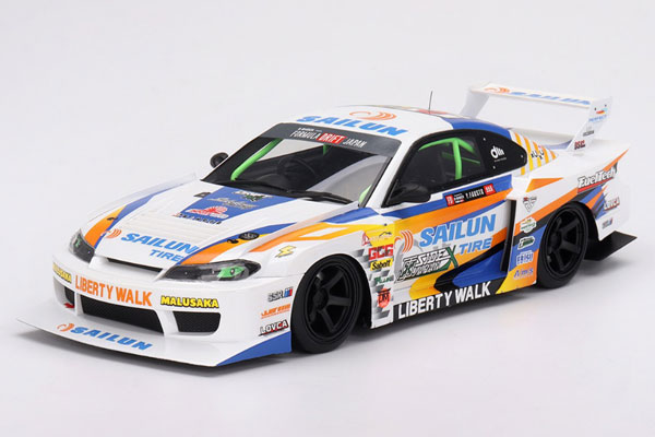 1/18 Nissan シルビア(S15) LB-Super Silhouette #555 2023 Formula Drift Japan[TOP SPEED]