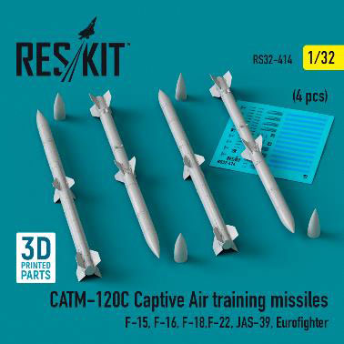 1/32 CATM-120C 訓練用キャプティブミサイル(4個入)[RES/KIT]