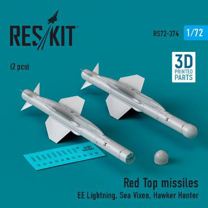 1/72 レッドトップ 空対空ミサイル (2個入)[RES/KIT]