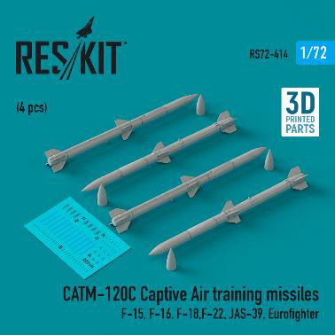 1/72 CATM-120C訓練用キャプティブミサイル (4個入)[RES/KIT]