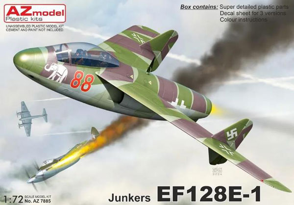 1/72 ユンカース EF128E-1 プラモデル[AZ Model]