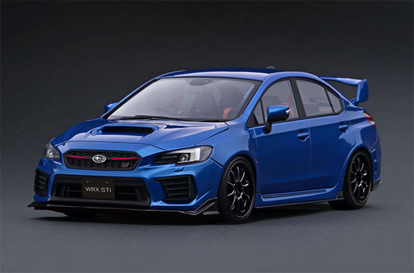 1/18 SUBARU WRX (CBA-VAB) STI Blue Metallic[イグニッションモデル]