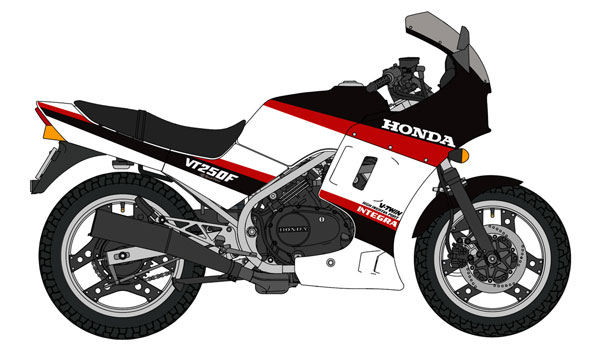 1/12 ホンダ VT250F (MC08) インテグラ (1985) “ウイングスペシャルエディション” プラモデル[ハセガワ]《１１月予約》