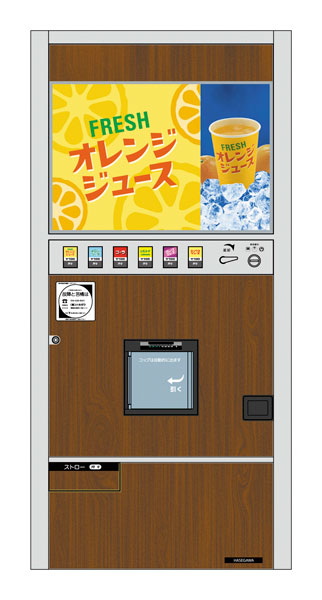 1/12 レトロ自販機(カップジュース) プラモデル[ハセガワ]