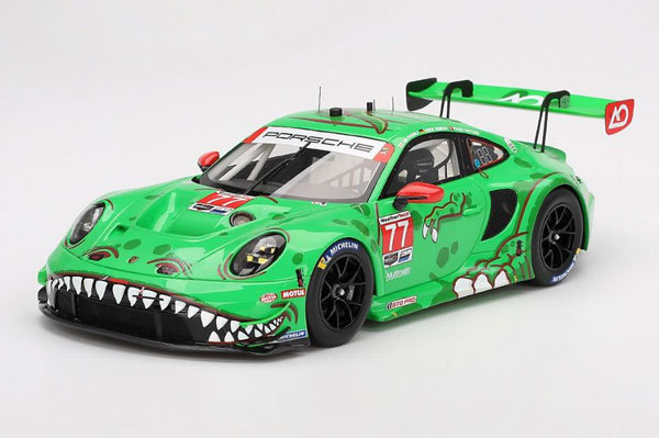 1/18 ポルシェ 911 GT3 R IMSA デイトナ24時間 GTD 2位入賞車 2023 #77 AO Racing[TOP SPEED]