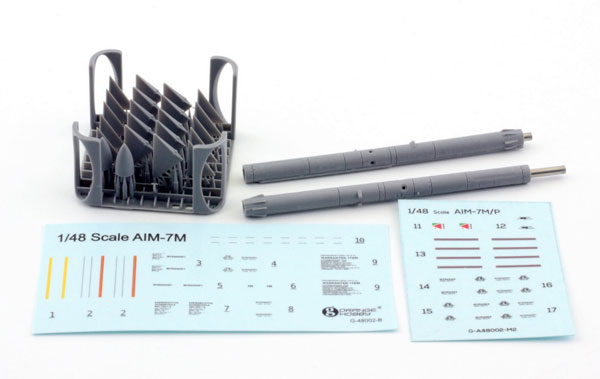 1/48 AIM-7M スパローミサイル (2個入)[オレンジホビー]