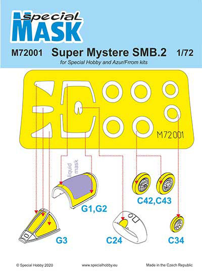 1/72 SMB-2シュペルミステール・マスクシールセット・スペシャルホビー[CMK]