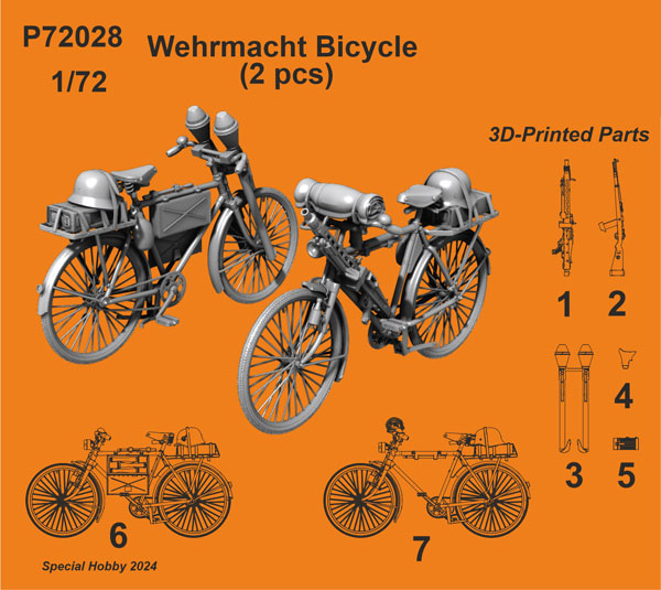 1/72 ドイツ国防軍用自転車2台[CMK]