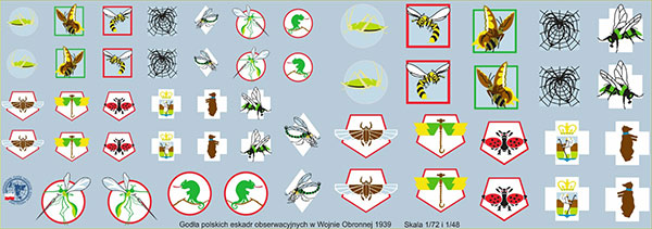 1/72 ＆ 1/48 ポーランド空軍観測飛行隊エンブレム 1939年9月[トロモデル]